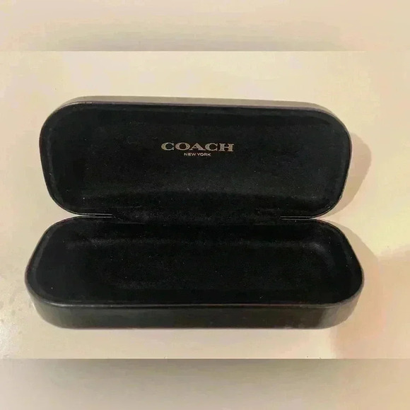 Coach Sunglasses Case Only Black Hardcase Clamshell Large - Picture 2 of 6